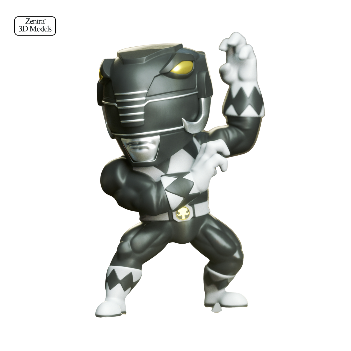 Black Ranger Chibi Power Pose