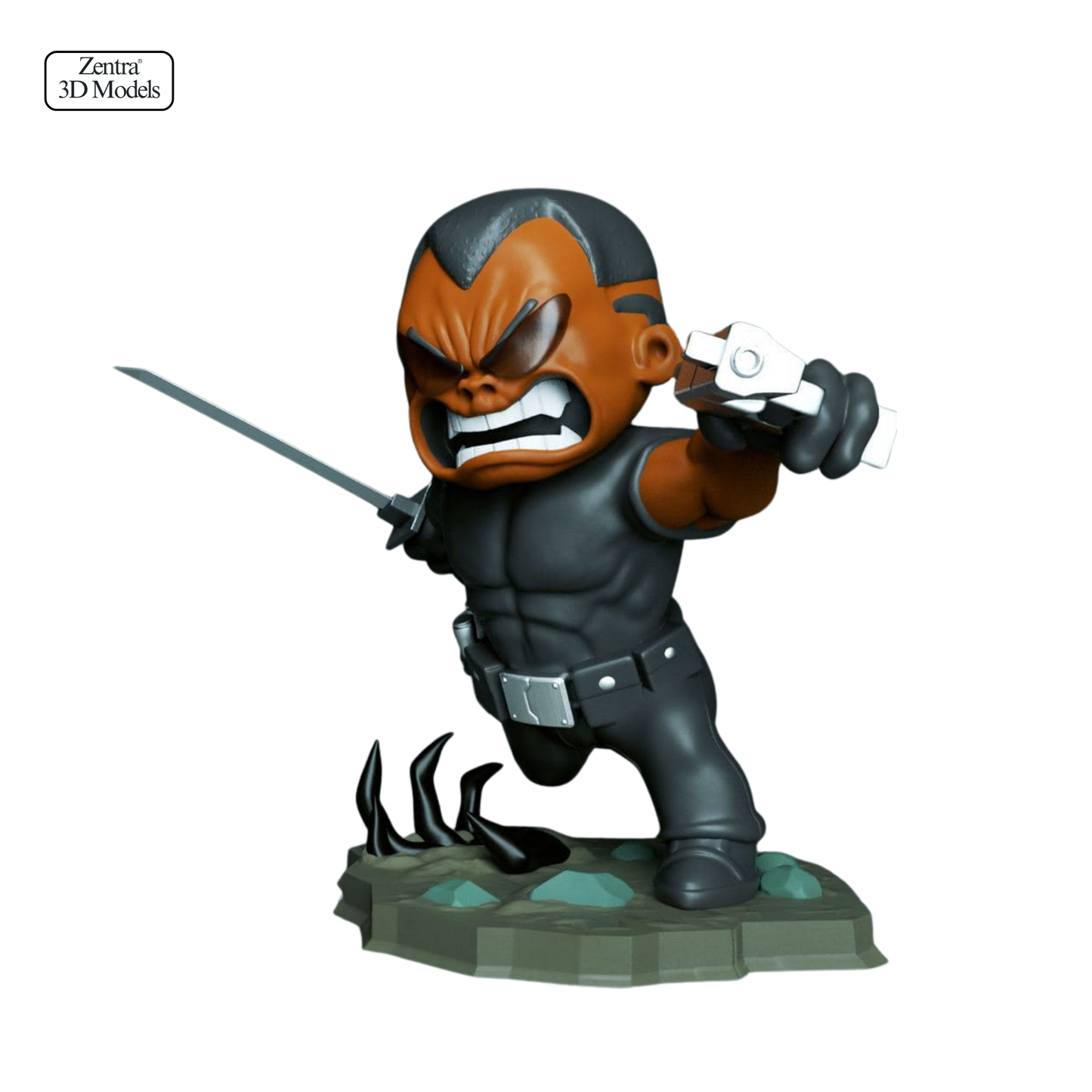 Blade Vampire Hunter Chibi STL