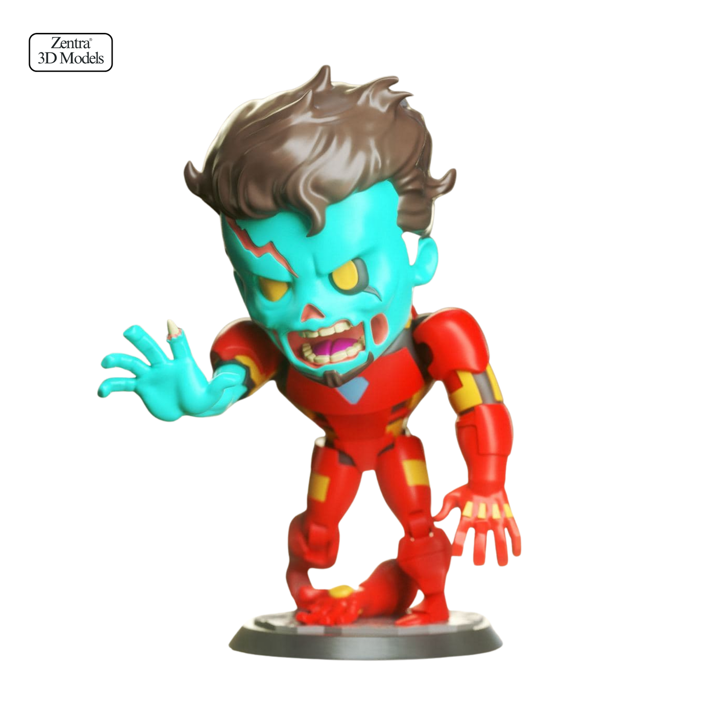 Zombie Iron Man Chibi STL