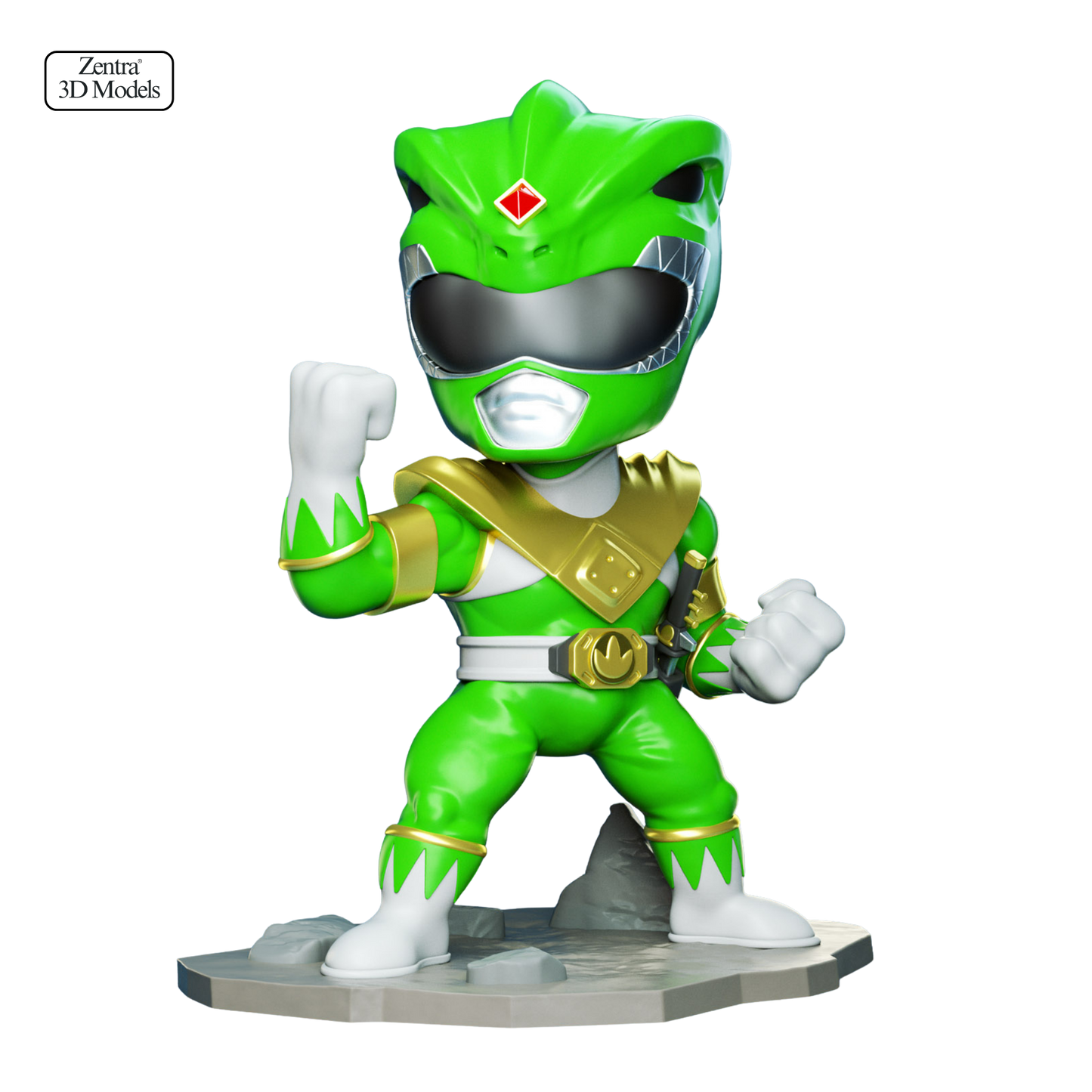 Green Ranger Chibi STL