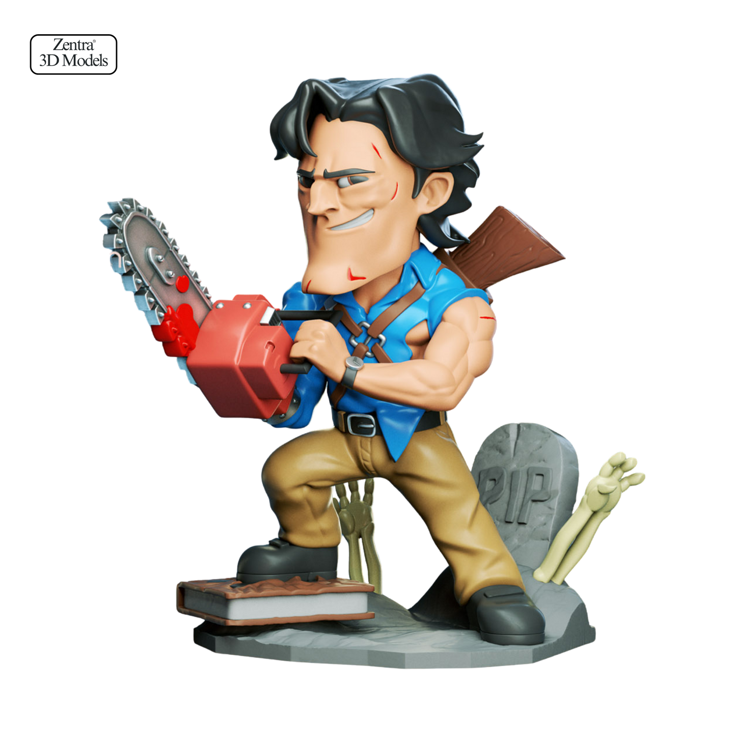 Ash Williams Chibi STL