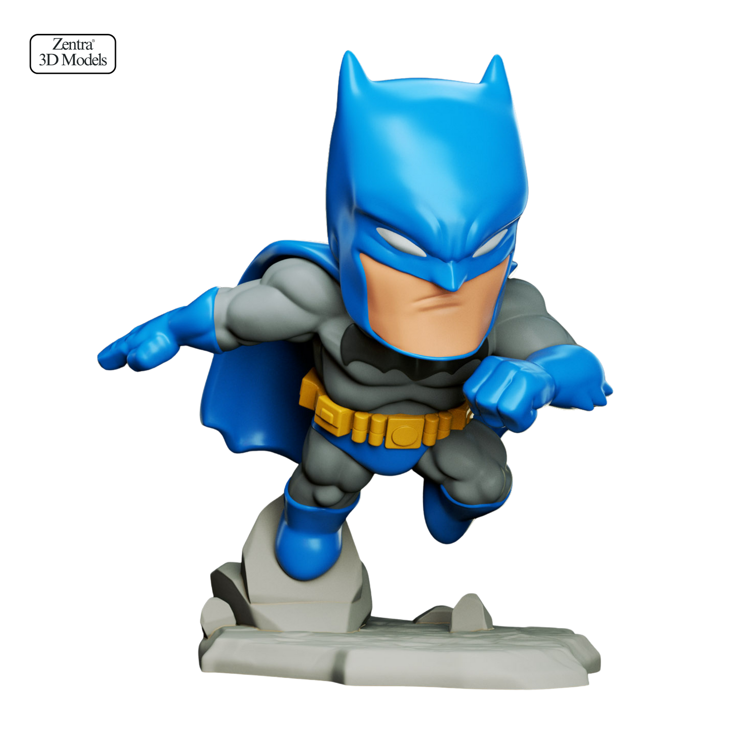 Batman Blue Suit STL Model | DC Comics 3D Print Figure