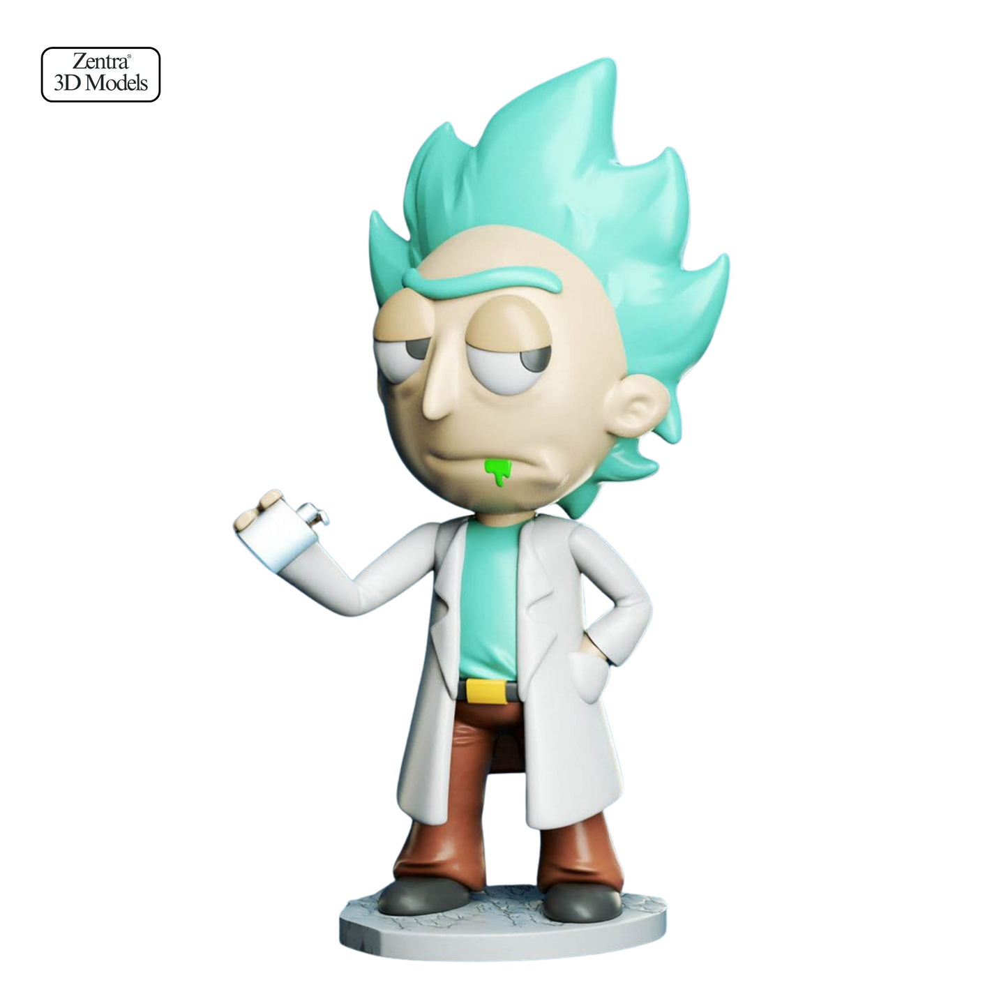 Rick Sanchez STL File – Rick and Morty 3D Print