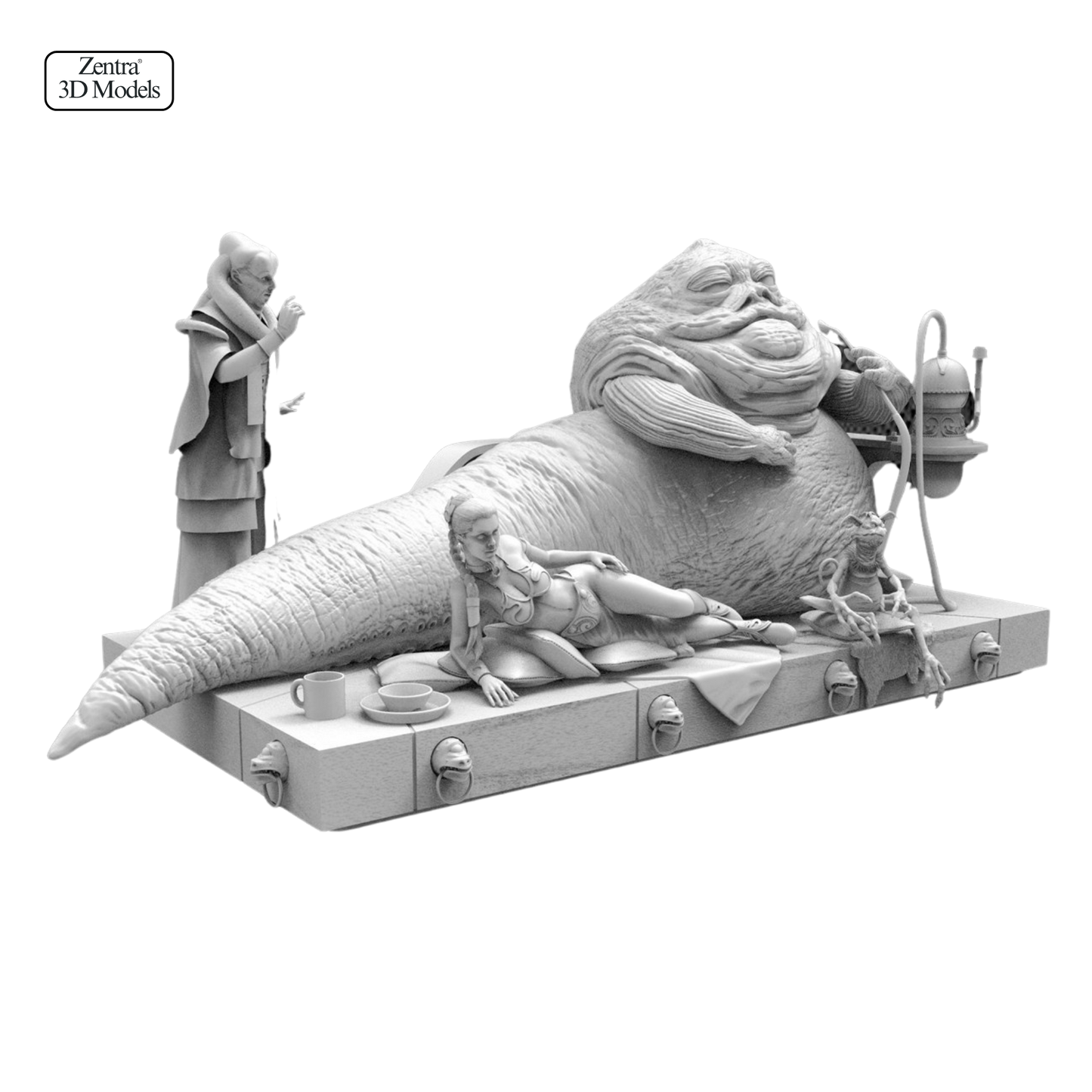 Jabba’s Palace Diorama STL | Star Wars Scene 3D Print