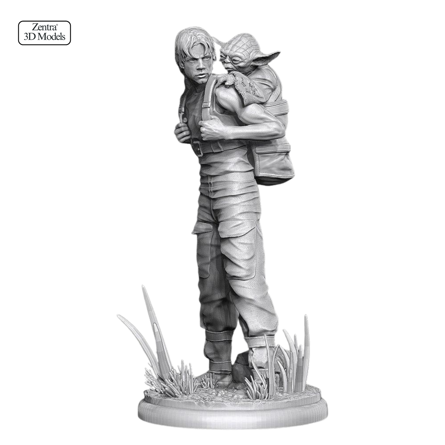 Luke Skywalker & Yoda Dagobah STL | Star Wars Training Scene