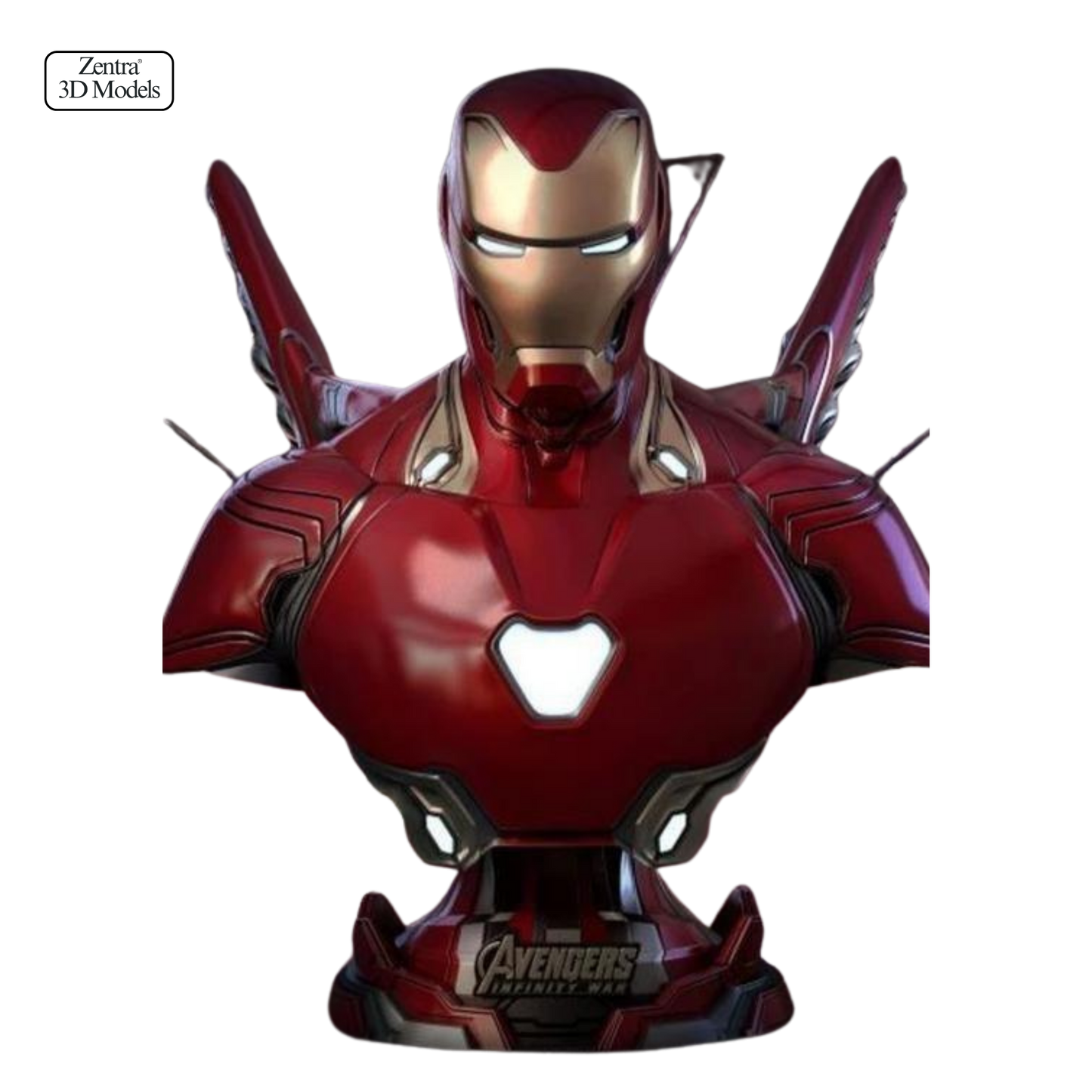 Iron Man Bust STL File – Avengers Marvel 3D Print