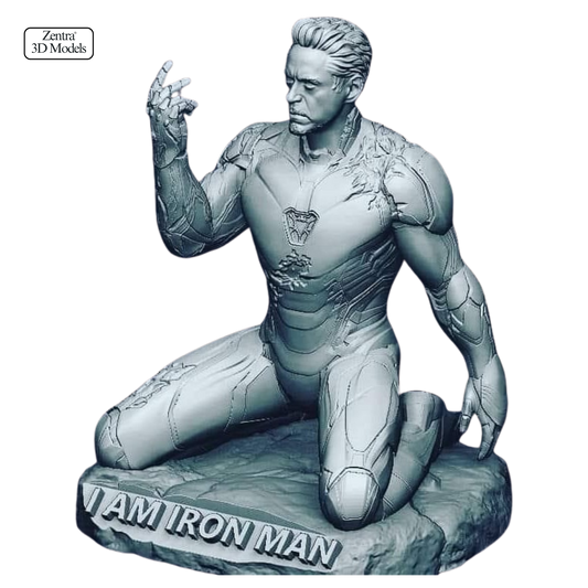 Iron Man I Am Iron Man STL File – Marvel 3D Print