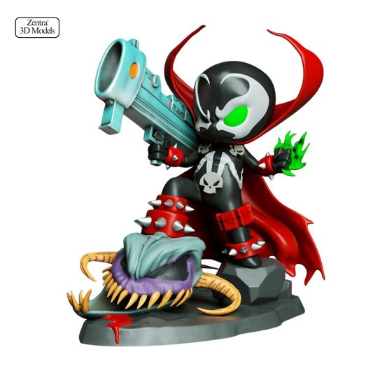 Chibi Spawn with Monster Head Base
