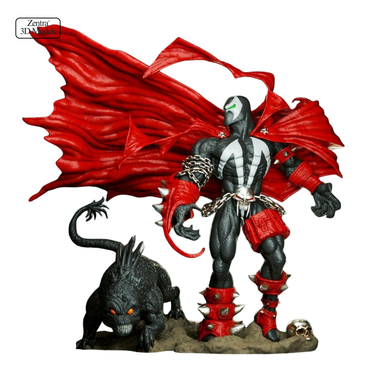 Spawn with Demonic Cape & Hellhound