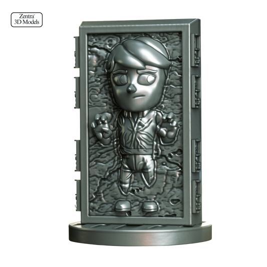 Chibi Silver Han Solo in Carbonite