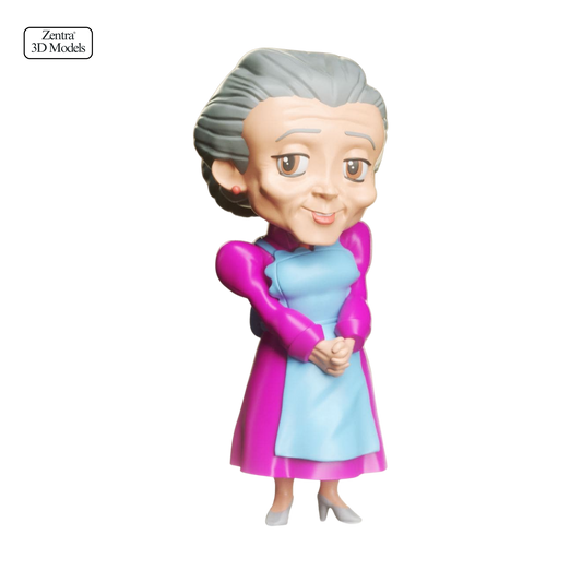 Granny Chibi Figurine 3D Print