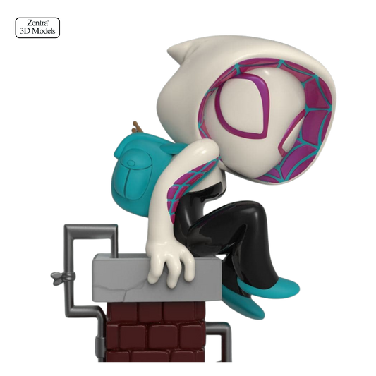 Spider-Gwen Chibi Rooftop