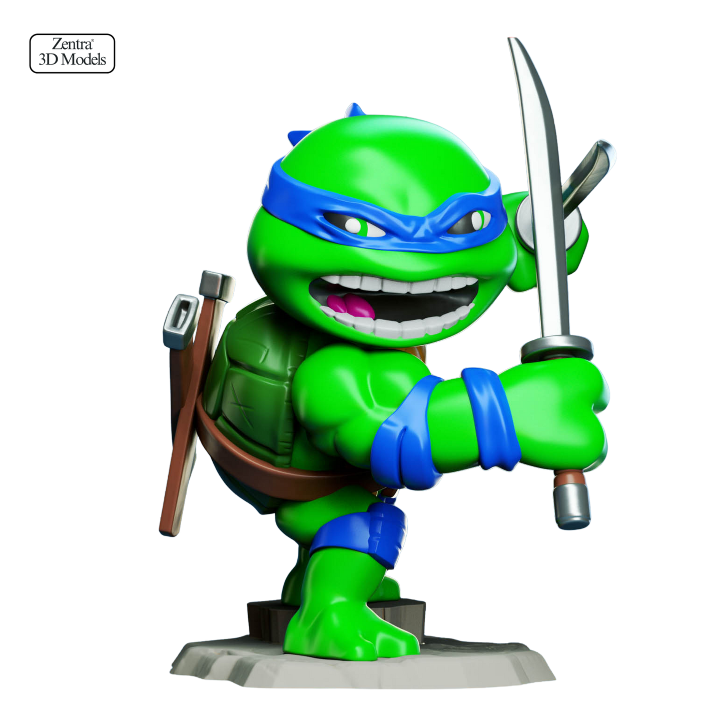 Leonardo TMNT STL – Ninja Turtle 3D Print Model