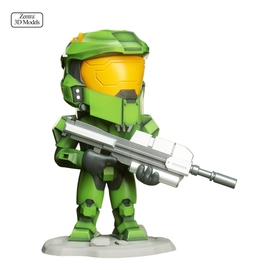 Master Chief STL Figure | Halo Spartan 117 3D Print Model