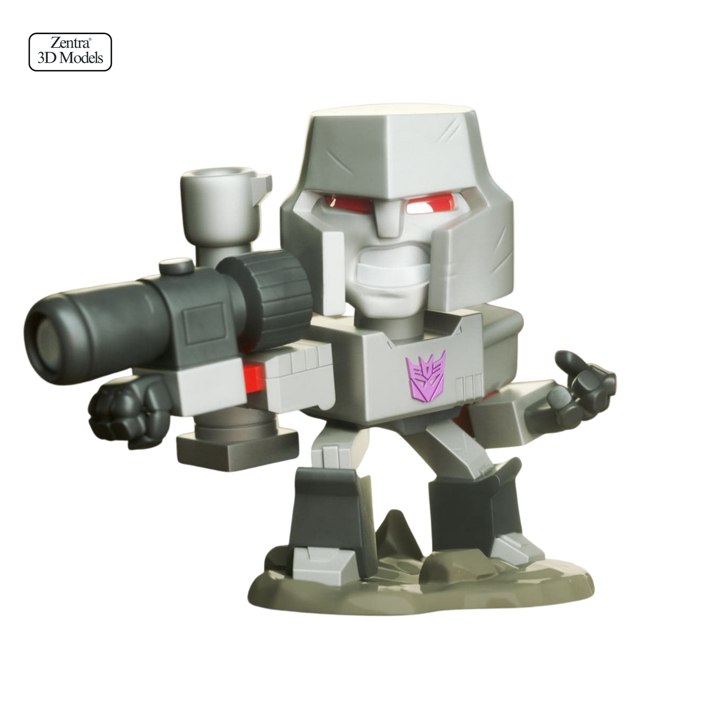 Megatron Chibi STL Model | Transformers Villain 3D Print