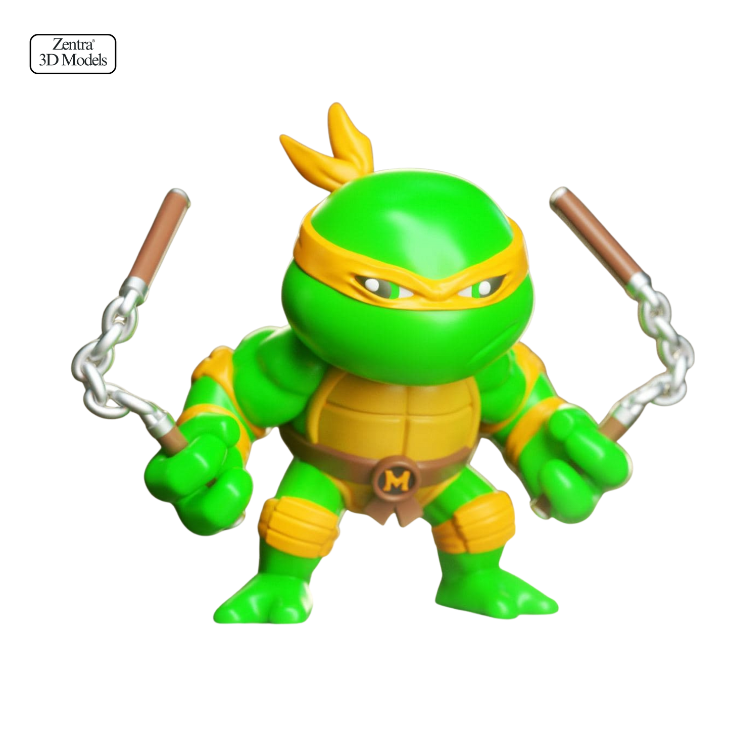 Michelangelo TMNT STL Model | Teenage Mutant Ninja Turtles 3D Print