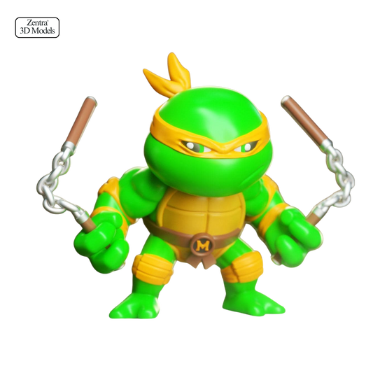 Michelangelo TMNT STL Model | Teenage Mutant Ninja Turtles 3D Print