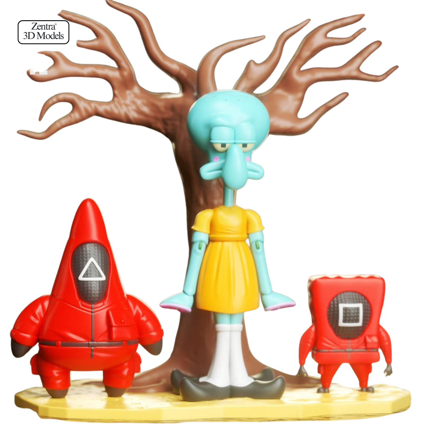 Squid Game x Bikini Bottom Parody