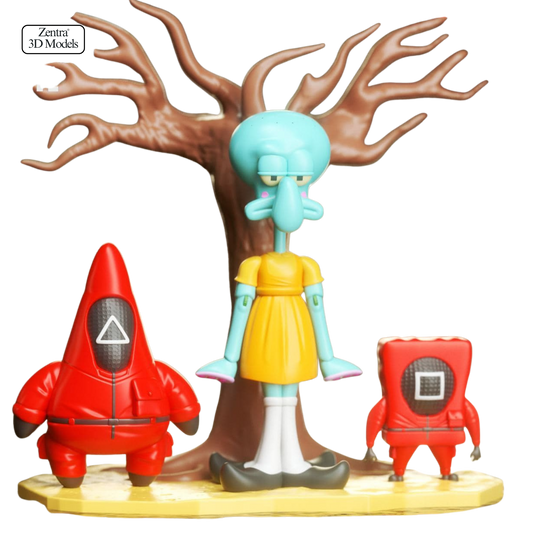 Squid Game x Bikini Bottom Parody