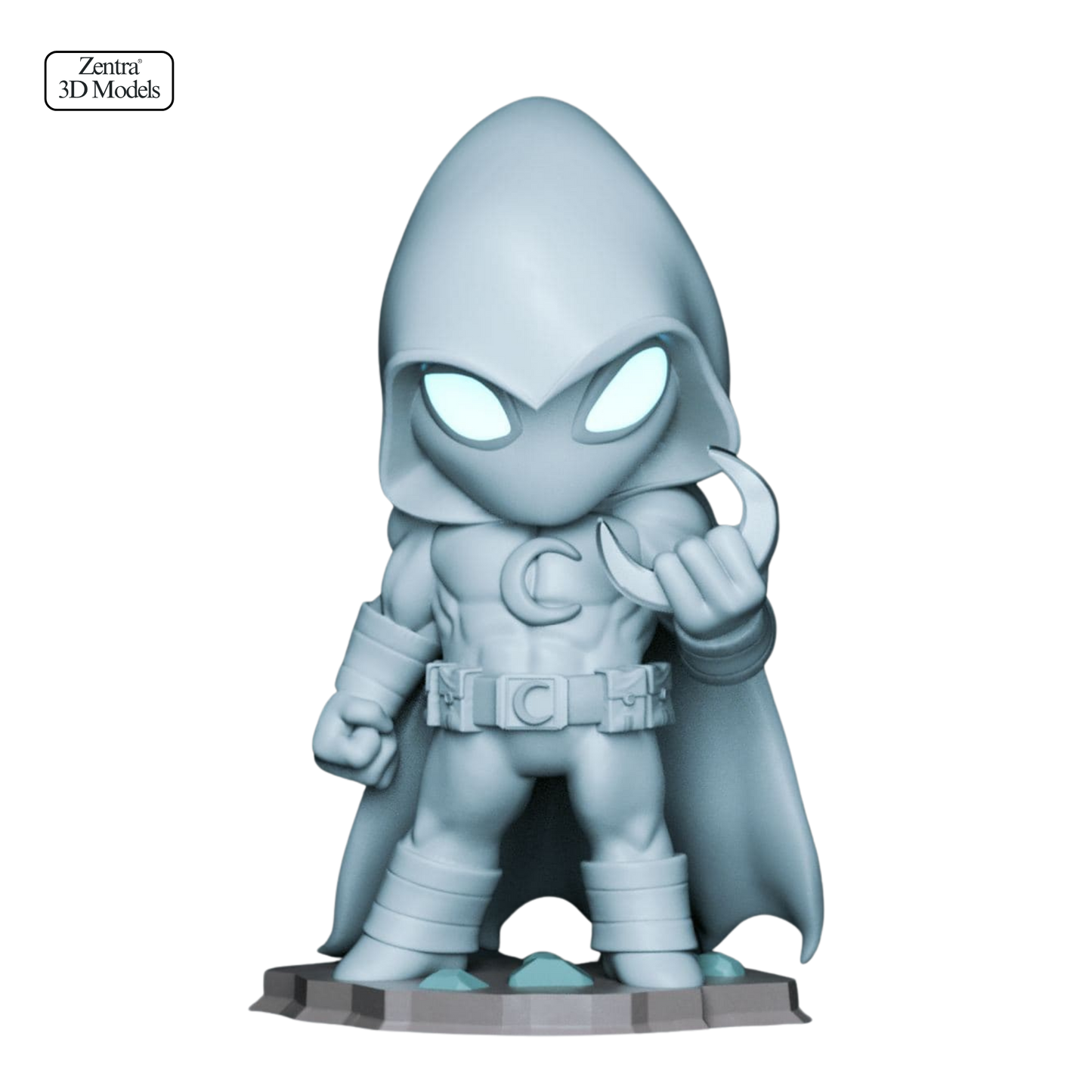 Moon Knight Miniature STL File – 3D Print Model