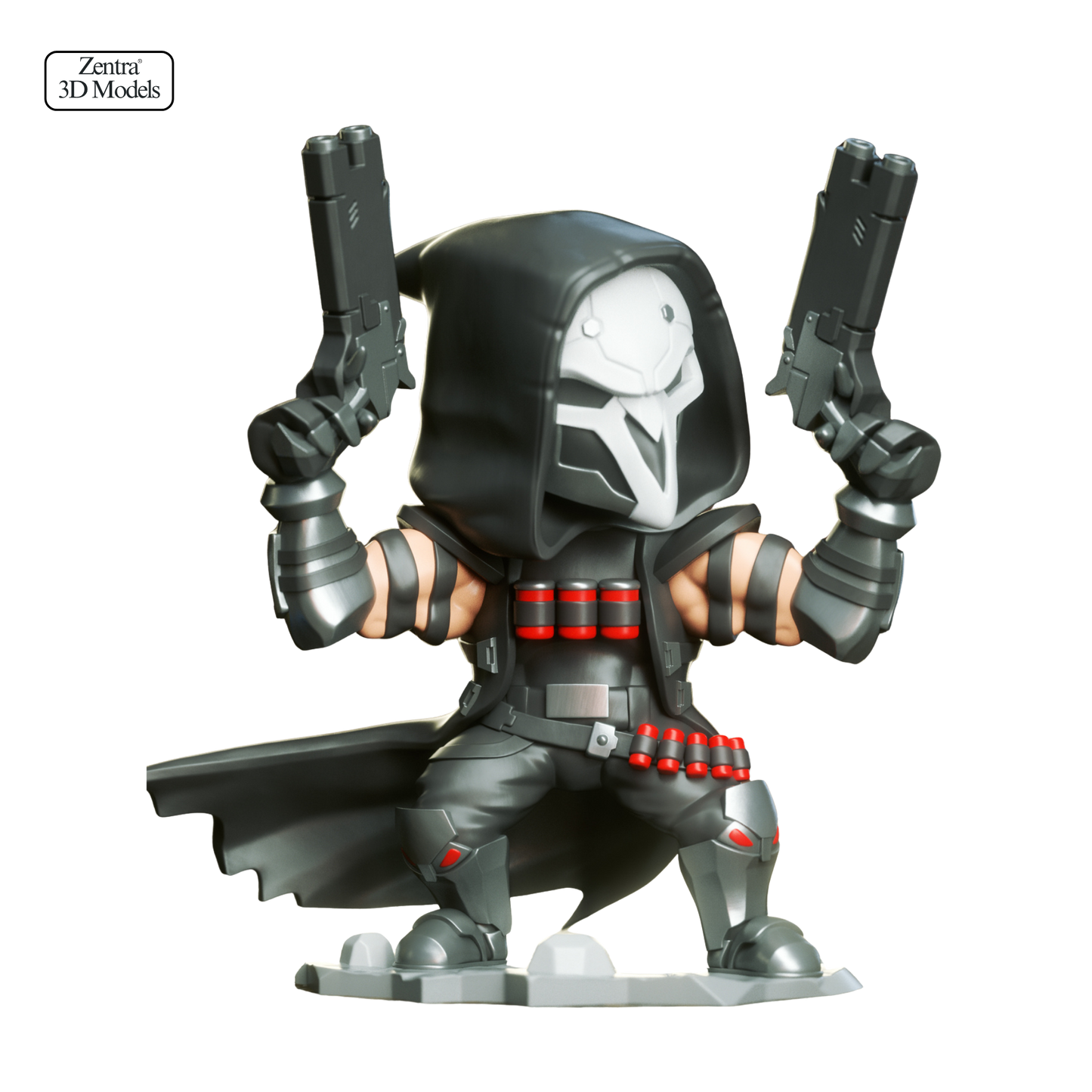 Reaper Overwatch 3D Print STL File – Chibi Style Figurine
