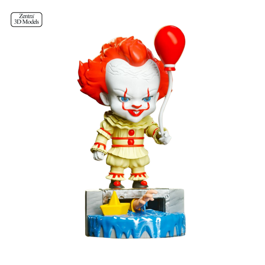 Pennywise IT 3D Print STL – Creepy Clown Figurine