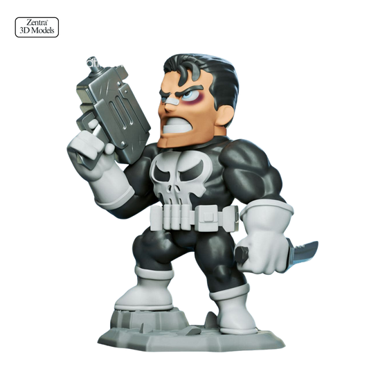 Punisher STL File – Marvel 3D Print Model