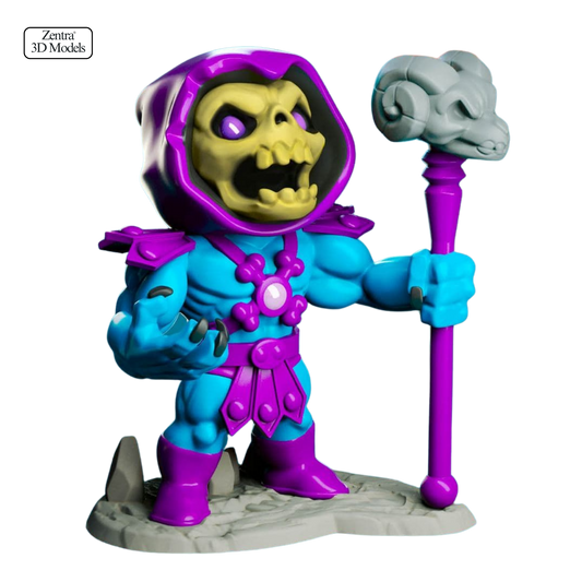 Skeletor STL 3D Model – Masters of the Universe Villain Statue