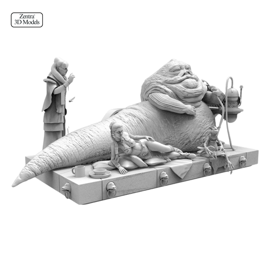 Jabba’s Palace Diorama STL | Star Wars Scene 3D Print