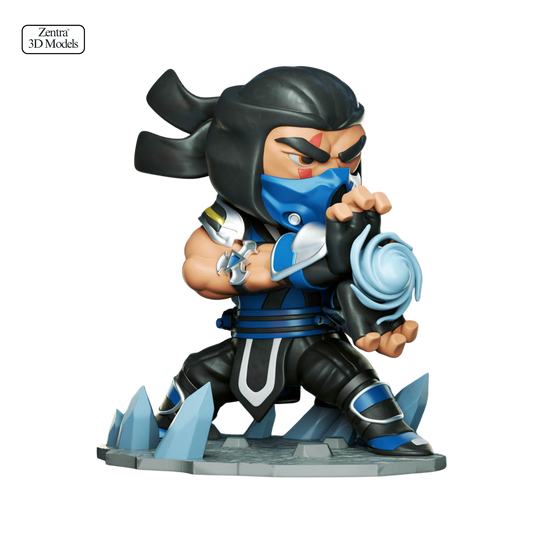 Sub-Zero Chibi Ice Attack Pose – Mortal Kombat